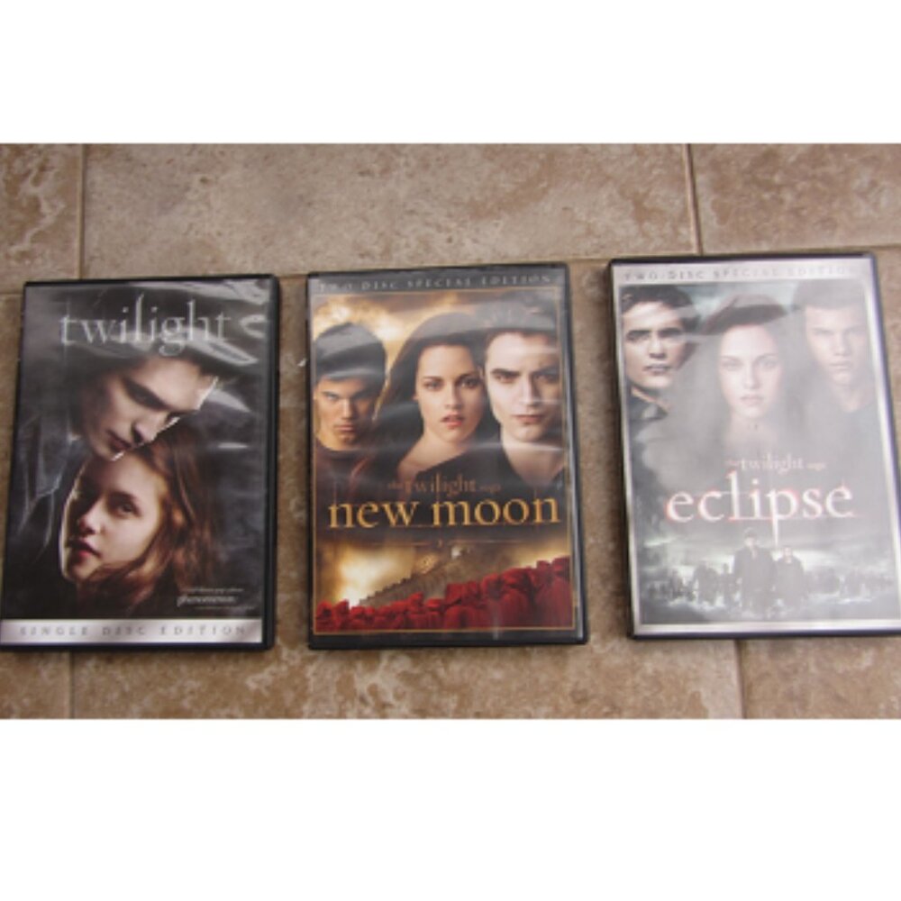 Twilight Series Saga Twilight New Moon Eclipse DVDs